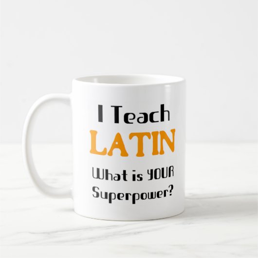 latin teach コーヒーマグカップ (左)