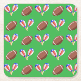 Latin-themed Football スクエアペーパーコースター