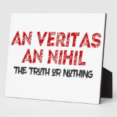 Latin TruthまたはNothing引用文 フォトプラーク (側面)