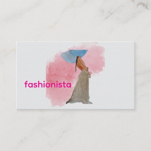 Latina Fashionista with Hat 名刺 (正面)