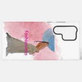 Latina Fashionista with Long Braid Samsung Galaxyケース (裏面横)