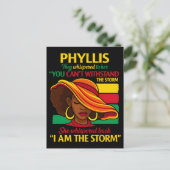 Latina Power Woman Flowers Hispanic Pride I Am Sto シーズンポストカード (スタンド正面)