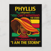 Latina Power Woman Flowers Hispanic Pride I Am Sto シーズンポストカード (正面)