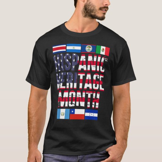 Latino Pride Latin American Culture Hispanic Herit Tシャツ (正面)