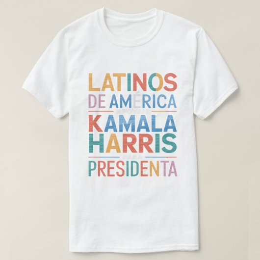 LATINOS DE AMERICAアポリアンカマラTシャツ Tシャツ (デザイン正面)