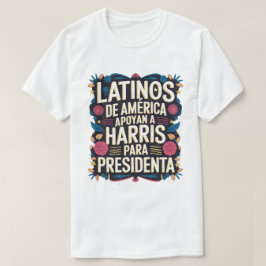 LATINOS DE AMERICAアポリアンカマラTシャツ Tシャツ
