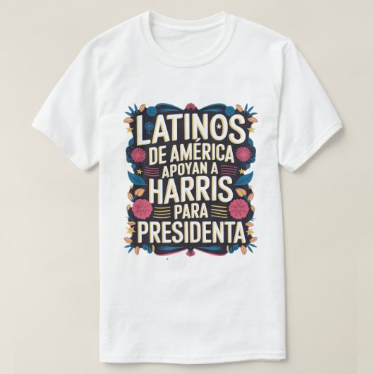 LATINOS DE AMERICAアポリアンカマラTシャツ Tシャツ (デザイン正面)