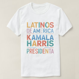LATINOS DE AMERICAアポリアンカマラTシャツ Tシャツ