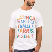 LATINOS DE AMERICAアポリアンカマラTシャツ Tシャツ (正面)