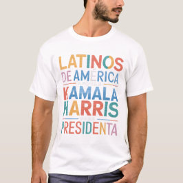 LATINOS DE AMERICAアポリアンカマラTシャツ Tシャツ