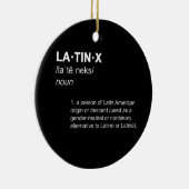 LATINXラテンラテンアメリカ系女性男女兼用定義お尻 セラミックオーナメント (右)