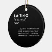 LATINXラテンラテンアメリカ系女性男女兼用定義お尻 セラミックオーナメント (左)
