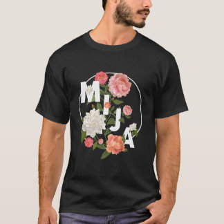 Latinx Latina Mija For Daughter Floral Tシャツ