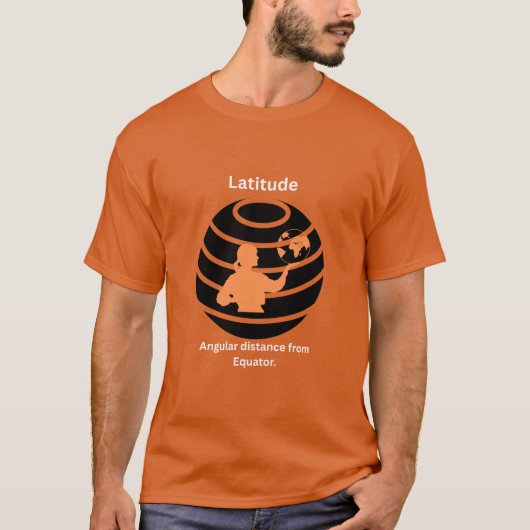 Latitudeエクスプローラテキサス州オレンジティー Tシャツ (正面)