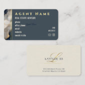 Latitude 33 KWLuxury ミニマリスト ベーシック 名刺 (正面/裏面)