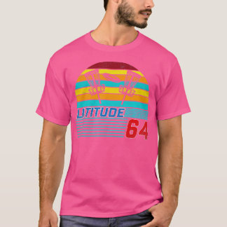 Latitude 64ディスクゴルフレトロヴィンテージ男性女性 tシャツ