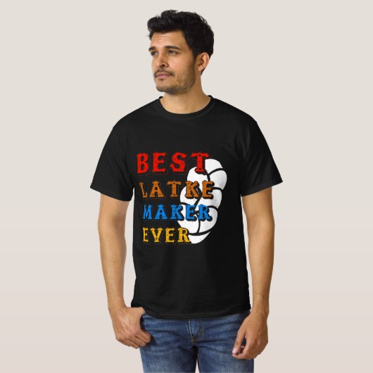 Latke - Best Latke Maker Ever Tシャツ (正面フル)