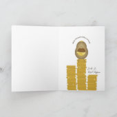 Latkes and Gelt Hanukkahカード シーズンカード (内部)