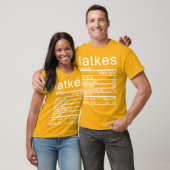 latkes Nutrition Factsラベル Tシャツ (ユニセックス)
