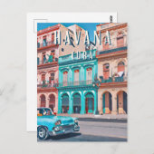 l'atmosphère vibrante de La Havane ポストカード (正面/裏面)