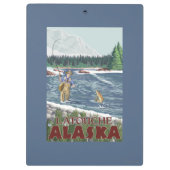 Latouche、アラスカ-はえの漁師 クリップボード (裏面)