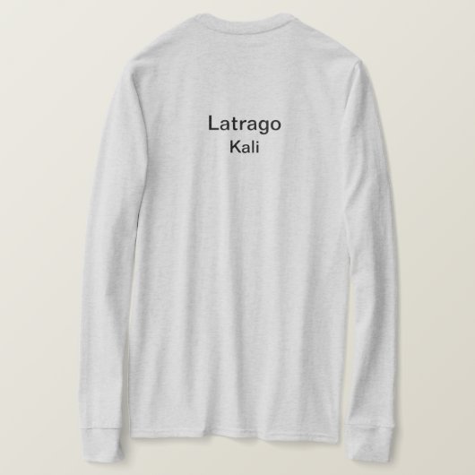 Latrago Kali - スライスとコントロール Tシャツ (デザイン裏面)