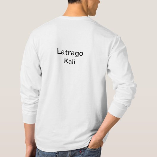 Latrago Kali -切れおよび制御 Tシャツ (裏面)