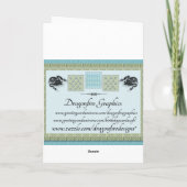 Latteを感謝していしています挨拶状感謝していしています サンキューカード (裏面)