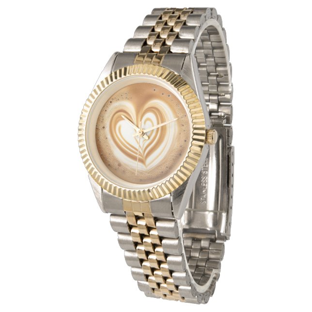 Latte art heart Watch 腕時計 (アングル)