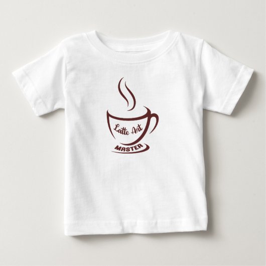 Latte Art Master T-Shirt ベビーTシャツ (正面)