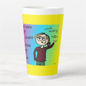 Latte beker tekst: Als je nee kan zeggen,  カフェラテマグ (正面)