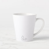 latte cup with a rainbow design and a religious ph カフェラテマグ (右)