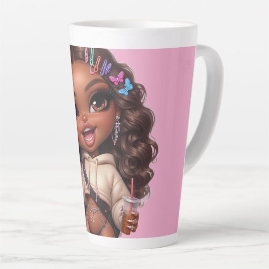 Latte Lover CHIBI DOLL  カフェラテマグ (右アングル)