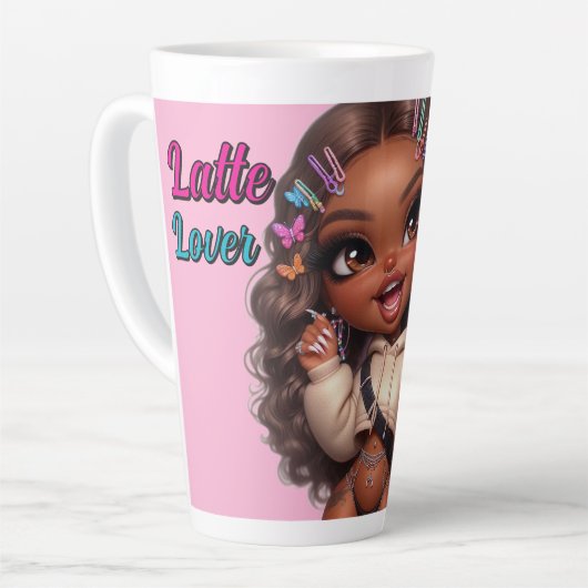 Latte Lover CHIBI DOLL  カフェラテマグ (左アングル)