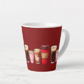 Latte Lover Mug | Cute Coffee Cups Latte Mug Gift カフェラテマグ (右アングル)