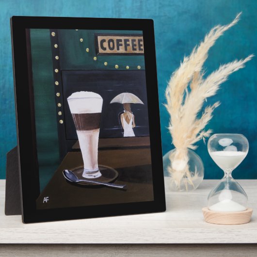 Latte Macchiato Painting by Alfred Fox フォトプラーク (側面)