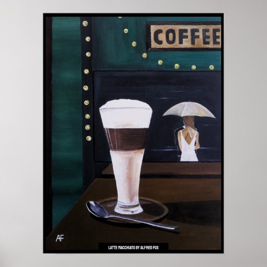 Latte Macchiato Painting by Alfred Fox ポスター (正面)