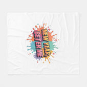 Latte Mug フリースブランケット (正面(横))