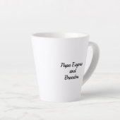Latte Mug 12oz : My Dad My Old Me (白) カフェラテマグ (右アングル)