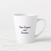 Latte Mug 12oz : My Dad My Old Me (白) カフェラテマグ (右)