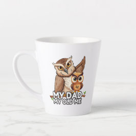 Latte Mug 12oz : My Dad My Old Me (白) カフェラテマグ