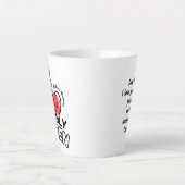 Latte Mug 12oz : My Only Queen カフェラテマグ (正面)