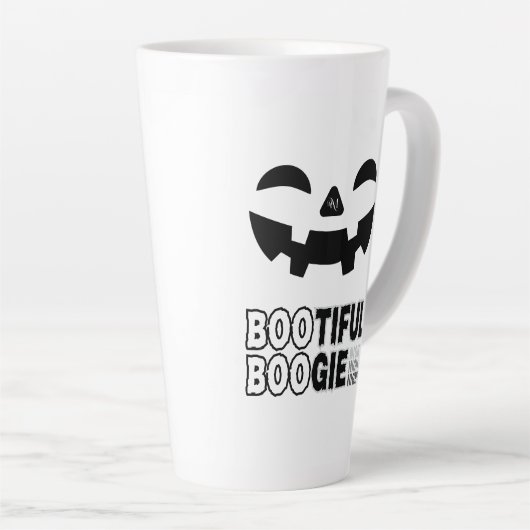 Latte Mug 17oz : HALLOWEEN Face カフェラテマグ (右アングル)