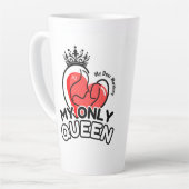 Latte Mug 17oz : My Only Queen カフェラテマグ (左アングル)