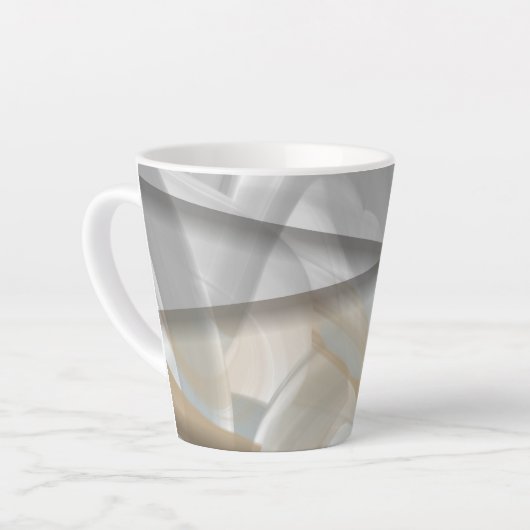 Latte Mug Abstract Home Trend Sandy Tornado カフェラテマグ (左アングル)