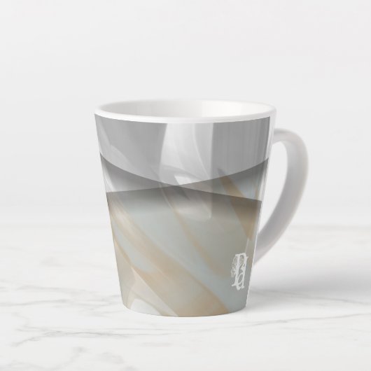 Latte Mug Abstract Home Trend Sandy Tornado カフェラテマグ (右アングル)