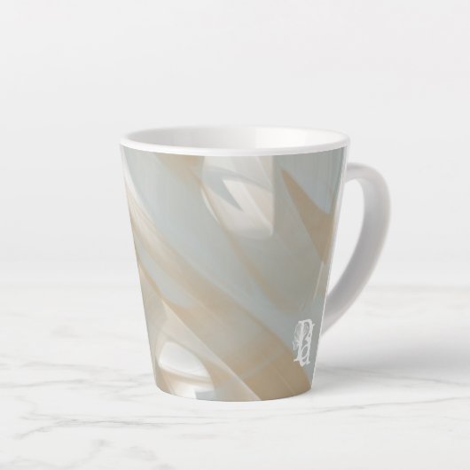 Latte Mug Abstract Home Trend Sandy Tornado カフェラテマグ (右アングル)