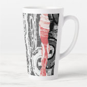 Latte Mug – Abstract Land カフェラテマグ (右)