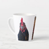 Latte Mug Chicken Portraits カフェラテマグ (左アングル)