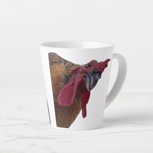 Latte Mug Chicken Portraits カフェラテマグ (右アングル)